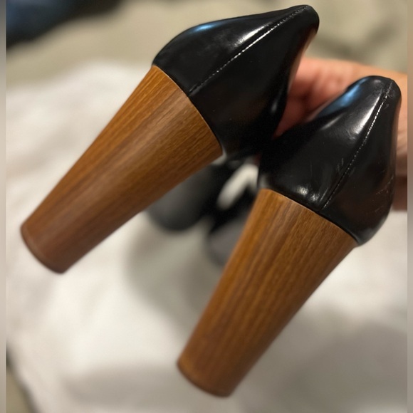 YSL pumps with wooden heel Sz 40 - Picture 4 of 6